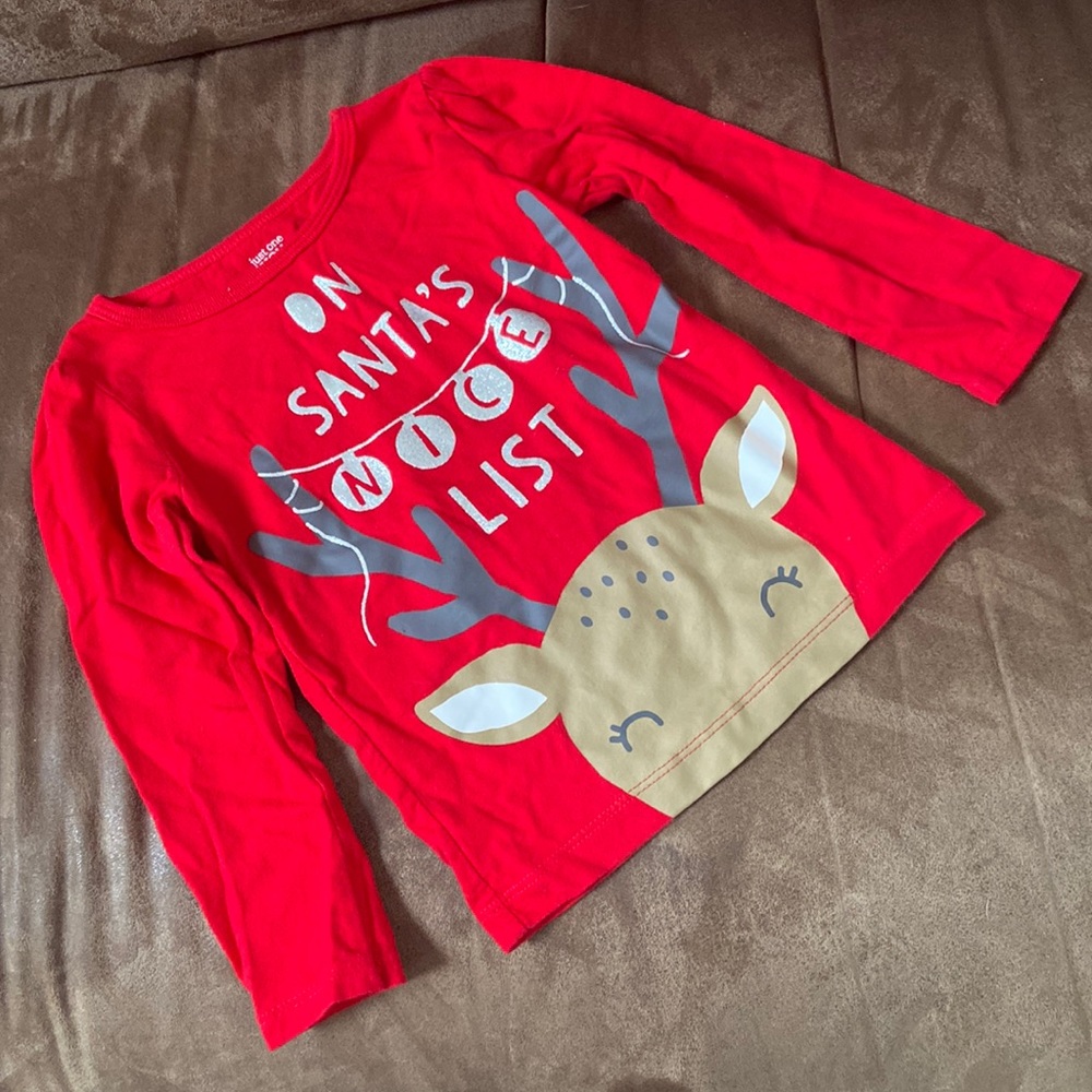 Carters 2T on the nice list Christmas long sleeve